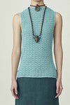 SWAYING/KNIT handmade crochet tank top SW24SS1T32 blue